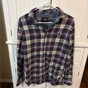 Denim & Flower Slim Fit Plaid Flannel Shirt Size Small